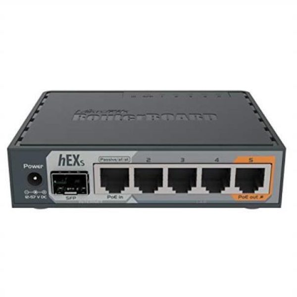 mikrotik hex s gigabit ethernet router with sfp port rb760igs